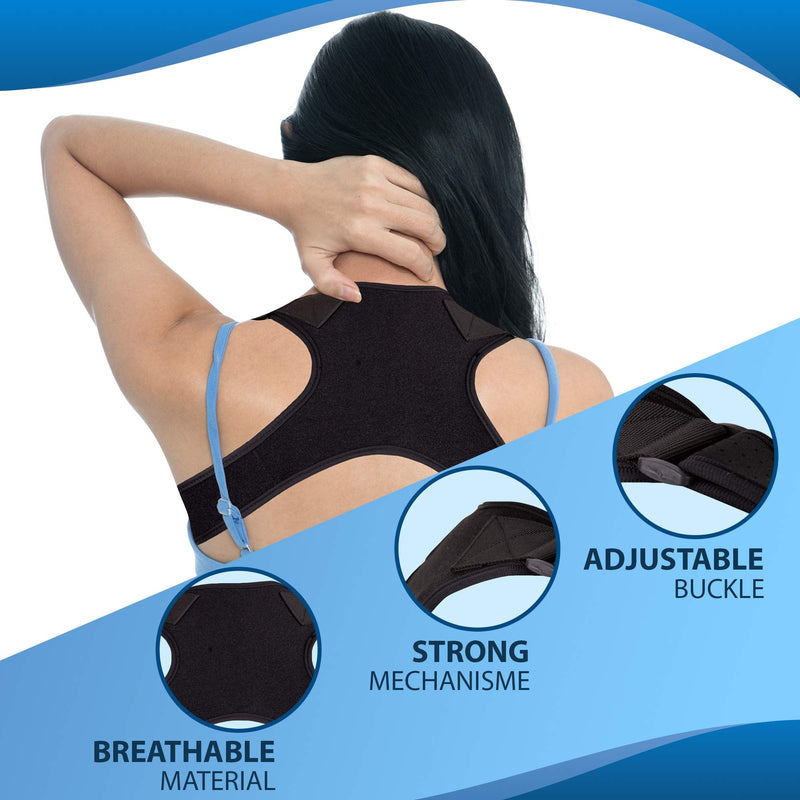 [Australia] - Posture Corrector for Men & Women - Adjustable Back Straightener, Back Brace, Posture Support, Posture Brace, Upper Back Brace for Clavicle to Support Neck, Back and Shoulder - Universal Fit 