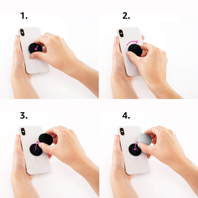 [Australia] - I Always Have A Point Acupuncture Gifts Acupuncturist PopSockets Grip and Stand for Phones and Tablets Black 