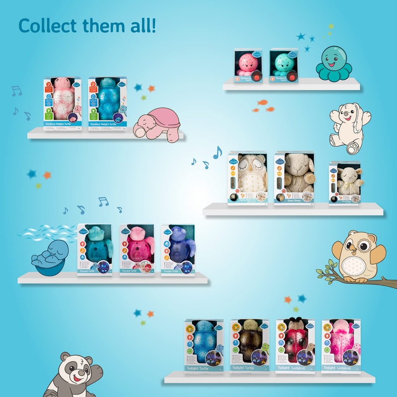 [Australia] - Cloud b Travel Soothing Sound Machine | Cuddly Stuffed Animal | 4 White Noise | Auto-Shutoff | Travel Sleep Sheep on the Go Beige 