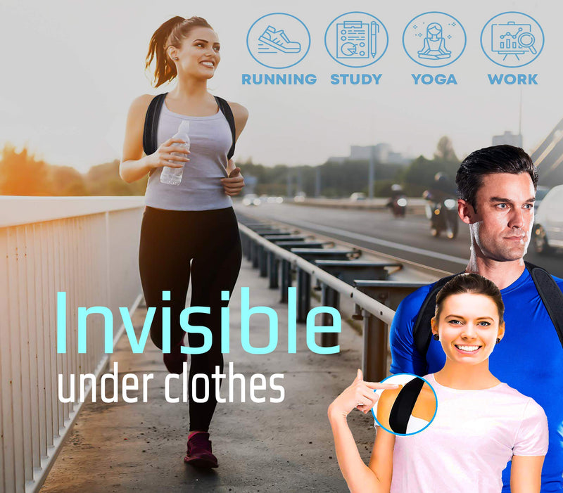 [Australia] - VPX Magnetic Posture Corrector Men & Women | Fully Adjustable Padded Back Supporter, Straightener, Trainer | All Day Pain Relief & Lumbar Support | Neck, Spine Stretcher, Shoulders Correction, Braces 