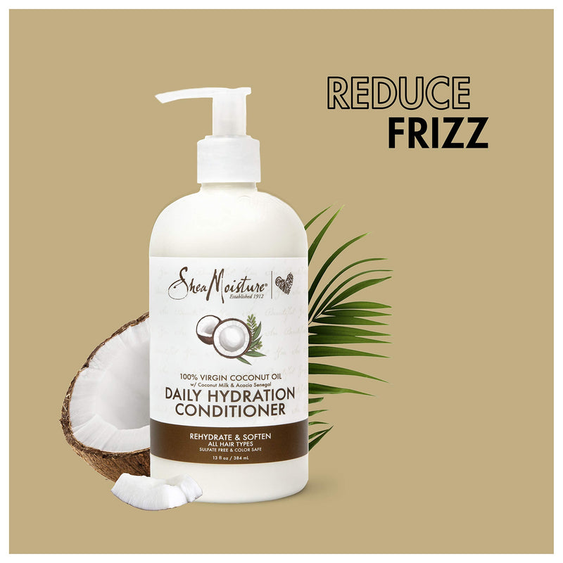 [Australia] - Sheamoisture Daily Hydrating Conditioner For All Hair Types 100% Virgin Coconut Oil Sulfate-Free 13 oz (Packaging May Vary) 