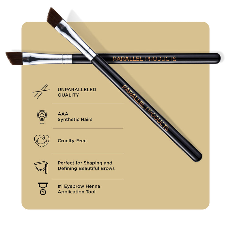 [Australia] - Parallel Products - The BROW Brush - (2 Pack) Premium Angled Eyebrow Brush for powder, cream, gel and wax 