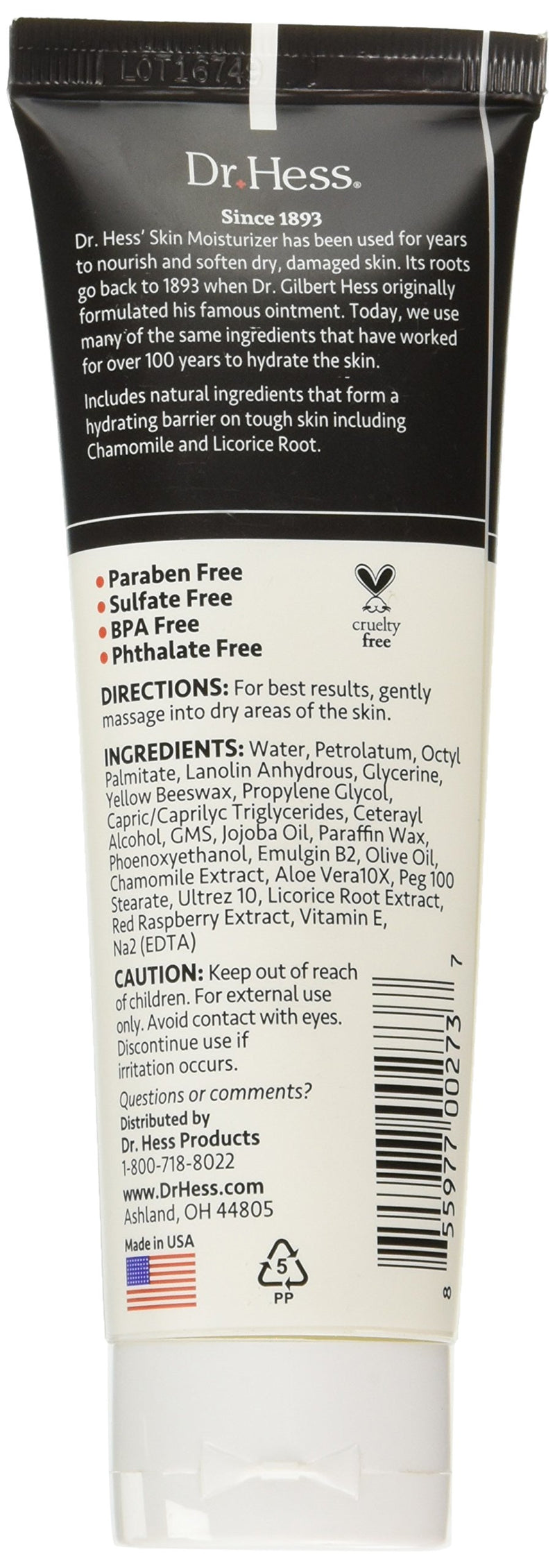 [Australia] - Dr Hess Moisturizer Men's Tough Skin Cream, 4 Ounce 