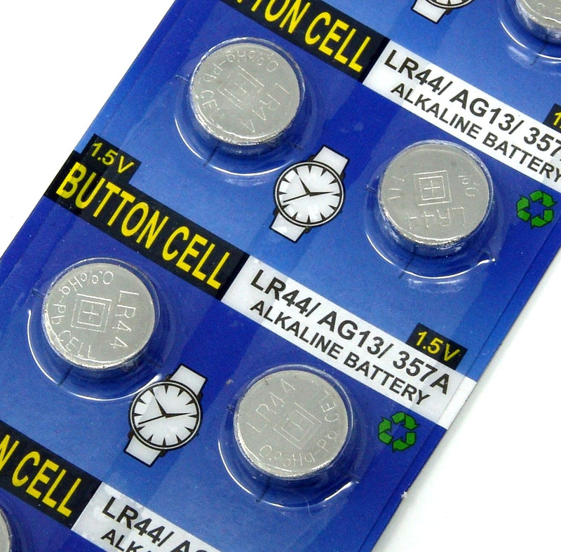 [Australia] - Rayverstar LR44 AG13 1.5 Volt Alkaline (20-Batteries) Fits: A76, GPA76, L1154F, L1154, 357A, 157, 303, 357, SR44, SR44SW, EPX76, PX76, PX76A, Hexbug (Full List Below) 20-Batteries 