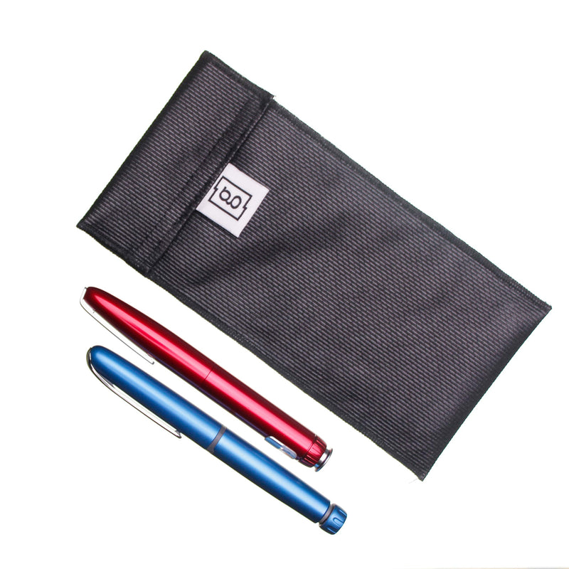 [Australia] - Glucology Insulin Cooling Wallet Pouch | No Ice Pack or Batteries Needed | New Innovative Technology | Perfect for Travel | Duo Pen Pouch, Blue 