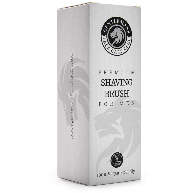 [Australia] - Vegan Friendly Shaving Brush - Gentleman’s Face Care Club Badger Friendly Shave Brush for Shaving Cream, Foam Or Soap No Bristle Loss Promise 