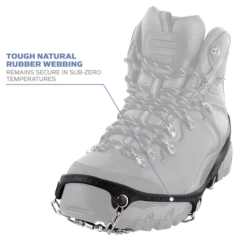 [Australia] - Yaktrax Diamond Grip All-Surface Traction Cleats for Walking on Ice and Snow (1 Pair) Large (Shoe Size: W 10.5+/M 9.5-12.5) 