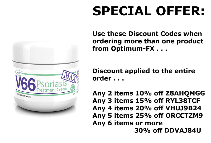 [Australia] - V66 MAX – DOUBLE STRENGTH Psoriasis Treatment Cream - Contains the Beneficial Active Ingredient Salicylic Acid – 50 ml 