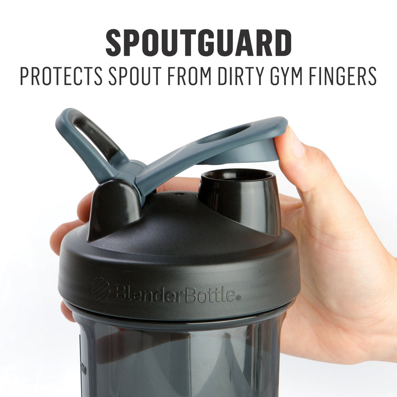 [Australia] - BlenderBottle Shaker Bottle Pro Series Perfect for Protein Shakes and Pre Workout, 24-Ounce, Black 