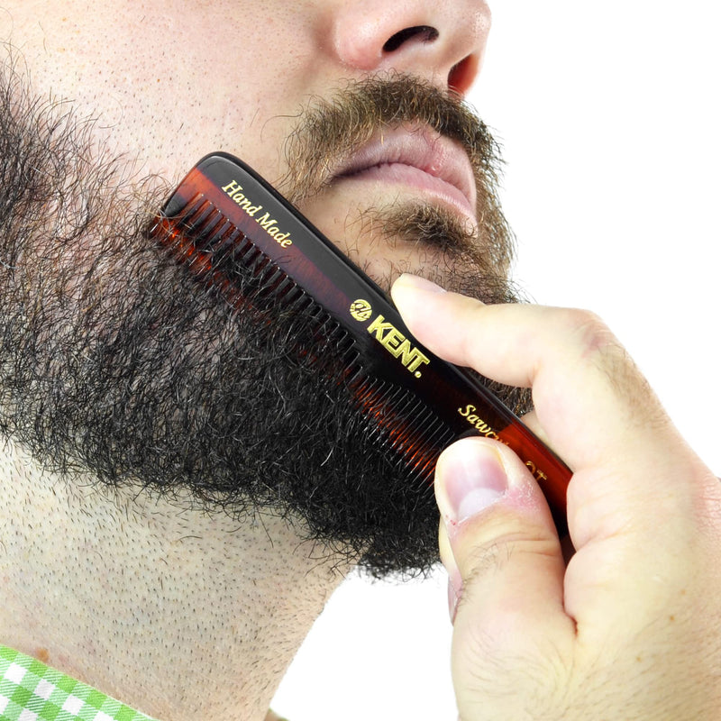 [Australia] - Kent Handmade Coarse and Fine Toothed Pocket Comb for Men, 11 cm, 1 Count (Pack of 1) 