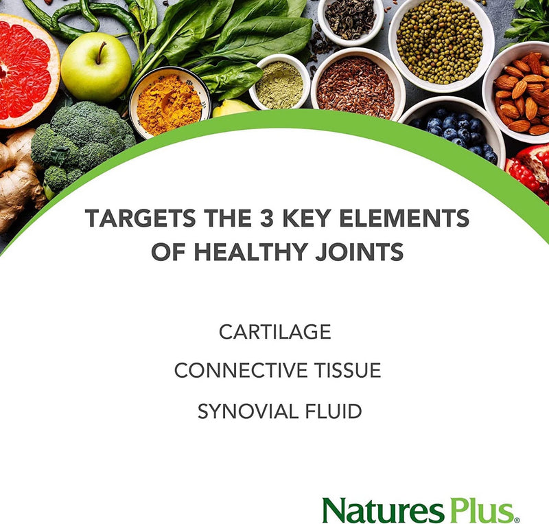 [Australia] - NaturesPlus Ultra Joint Glucosamine Chondroitin MSM Tablets - Joint Care Supplement - Glucosamine Sulphate Manganese and Vitamin C - Gluten Free - 90 Tablets 