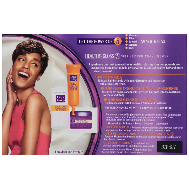 [Australia] - SoftSheen-Carson Dark and Lovely Healthy-Gloss 5 Shea Moisture No-Lye Relaxer, for Color Treated Hair 1 Count Relaxer - Color Treated 