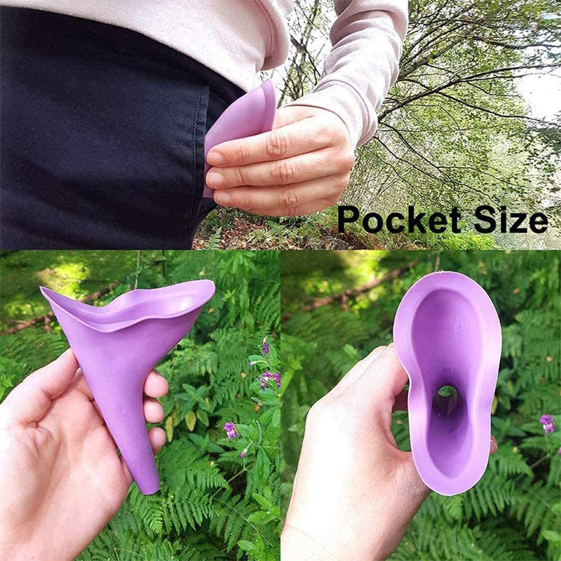 [Australia] - 2 PCS Portable Toilets Ladies Female Urinal Female Urination Device Standing up Pee Reusable Women Pee Funnel Portable Urinal for Travel Camping Toilet Outdoor 