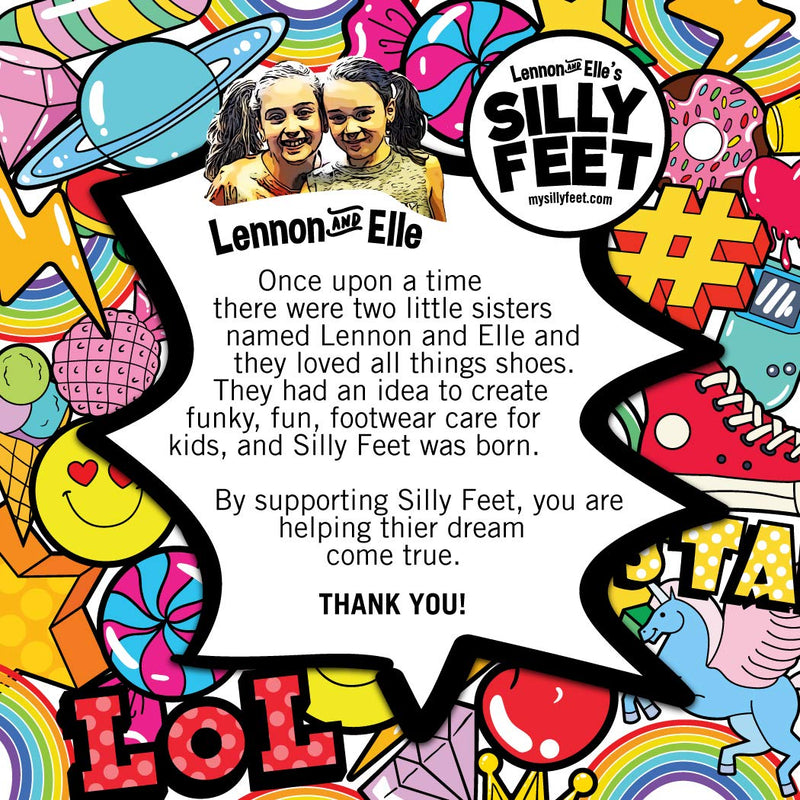 [Australia] - Silly Feet Kids Insoles | Child Replacement Insole Shoe Sole Inserts for Children 2 Pairs ( Bubble Gum ) 