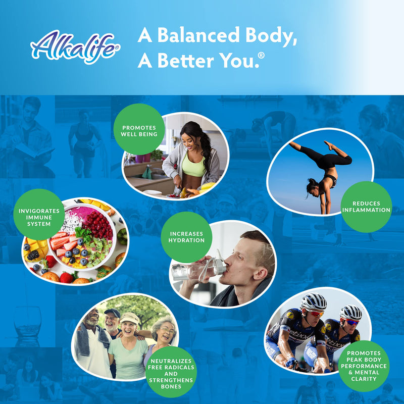 [Australia] - Alkalife pH Booster Drops | The First Patented Alkaline Water Booster to Neutralize Acid & Balance pH for Immune Support, Peak Performance, Detox, Overall Wellness, and Reduced Inflammation – 1.25oz 