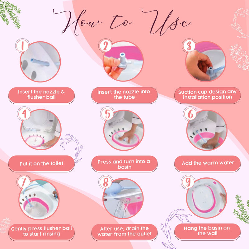 [Australia] - Yoni Steam Seat Collapsible Sitz Bath for Hemorrhoids Basin for Toilet Seat, Postpartum Care Basin, Sitz Bath with Pump, Pregnant Women Yoni V Steam Seat for Care Treatment, Women Perineum Relief 