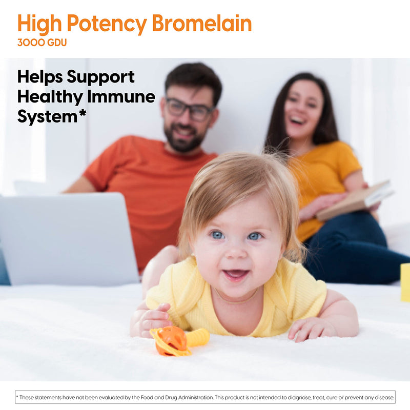 [Australia] - Doctor's Best 3000 GDU Bromelain Proteolytic Digestive Enzymes Supplements, Supports Healthy Digestion, Joint Health, Nutrient Absorption, 500 mg, 90 VC 
