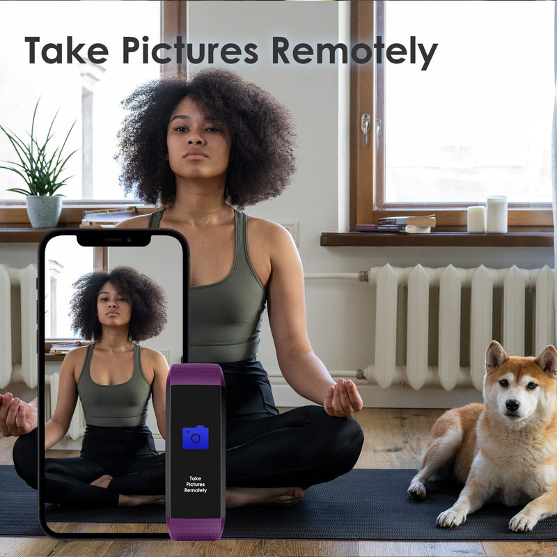 [Australia] - Fitness Tracker for Men and Women,Fitness Watch Waterproof with Activity Tracker and Sleep Monitor&Temperature Monitor,Smart Watch for Android and iOS Phones Purple 