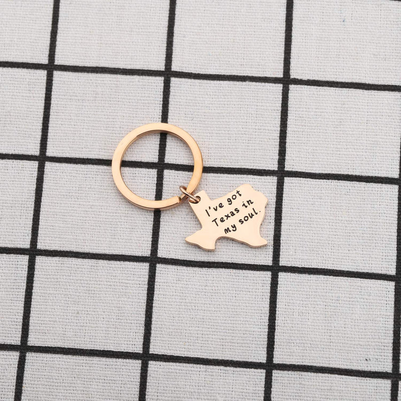 [Australia] - CHOROY Texas Sign Keychain Long Distance Relationship Gift Texas Jewelry Moving Away Gift for Her or Him texas keychain rog 