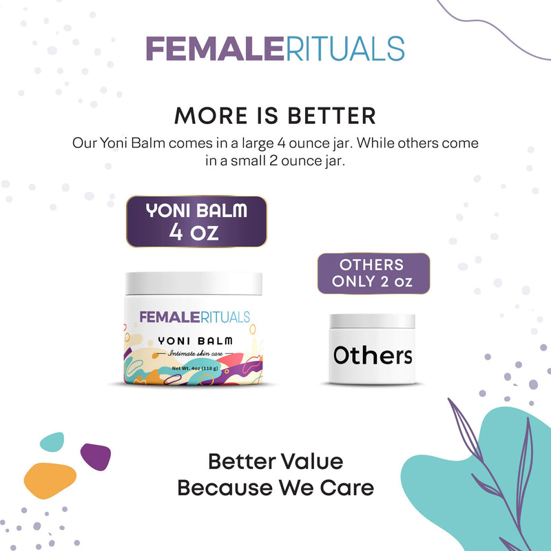 [Australia] - Female Rituals Yoni Balm Vaginal Moisturizer Vulva Balm Cream (4oz) 