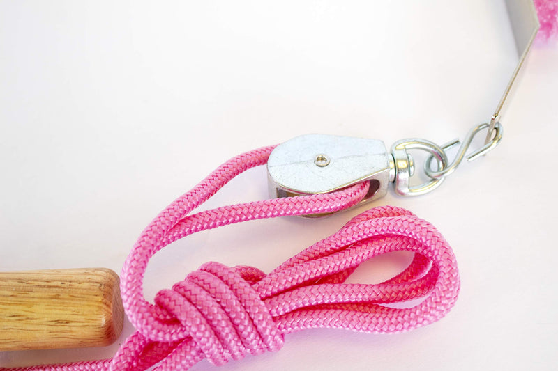 [Australia] - RangeMaster PinkPulley Cancer Care Shoulder Pulley │ Aids in Recovery and Rehabilitation │ Breast Cancer Patient Instructional Guide Included │ Metal Bracket Door Attachment 