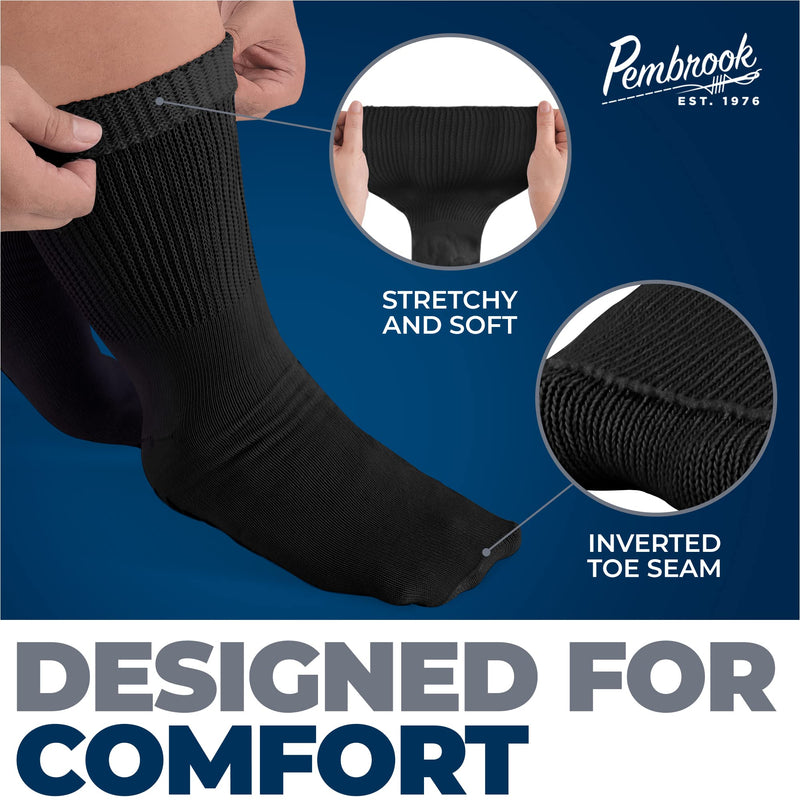 [Australia] - Pembrook Extra Wide Socks and Diabetic Ankle Socks Bundle 