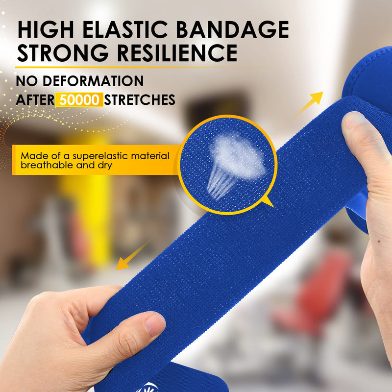 [Australia] - 2 Pack Carpal Tunnel Wrist Brace for Women and Men: Wrist Wraps for Fitness | Wrist Support Prevention Wrist Pain, Sprains, Sports Injuries | Adjustable Wrist Strap, Suitable for Various Wrist Sizes Blue 