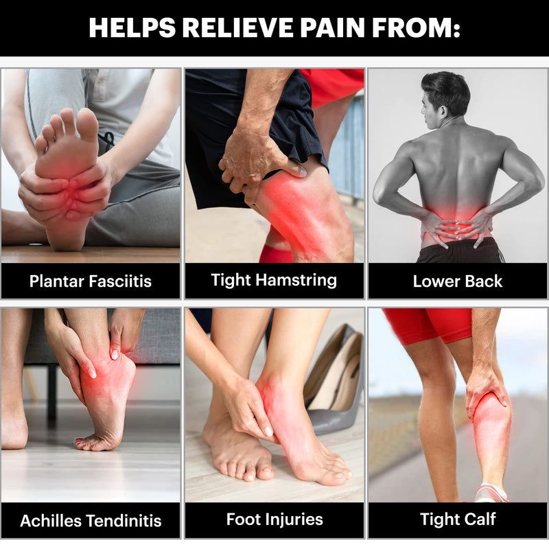 [Australia] - DMoose Calf Stretcher & Foot Stretcher for Plantar Fasciitis - Hamstring Stretcher Stretching Strap for Achilles Tendonitis, Leg Stretcher Ligament Stretching Belt for Pain Relief, Dancers and Yoga Blue 