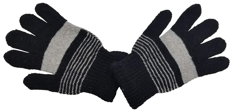 [Australia] - Winter Magic Gloves, 12 Pairs Stretchy Warm Knit Bulk Pack Mens Womens 12 Pairs Assorted Knit 