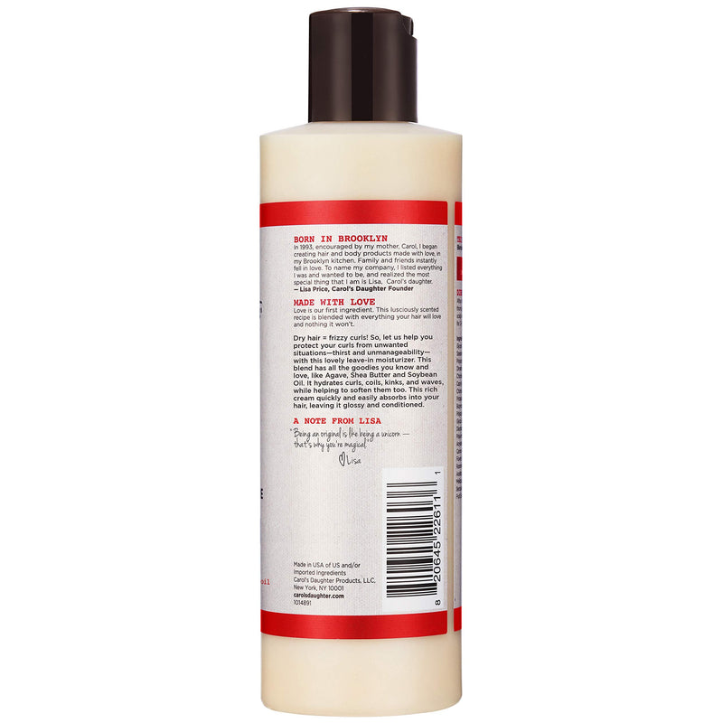 [Australia] - Curly Hair Products by Carol's Daughter, Hair Milk Original Leave In Moisturizer For Curls, Coils and Waves, with Agave and Shea Butter, Hair Moisturizer For Curly Hair, 8 Fl Oz (Packaging May Vary) 