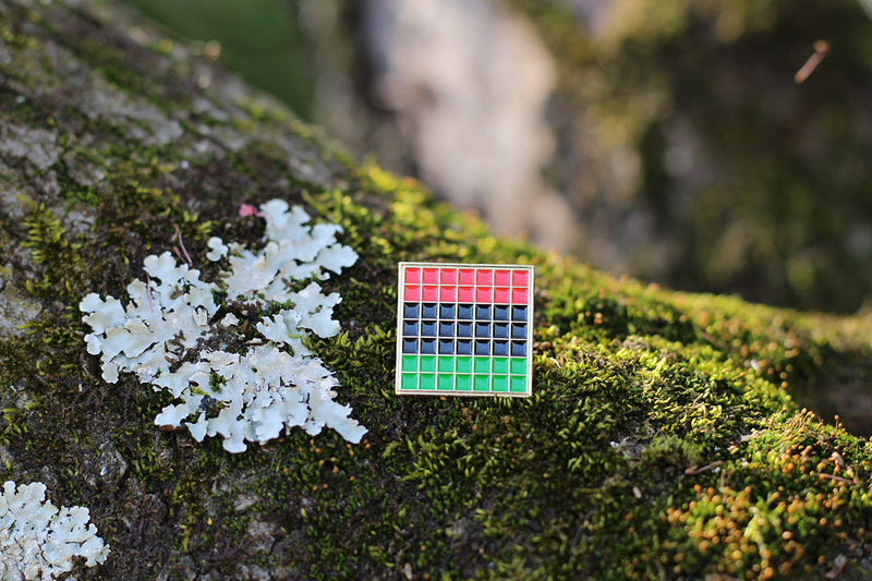 [Australia] - Real Sic Enamel Pins - Pride Lapel Pins Collection Premium Lapel Pins - Grid Pins Series Pan African Pride Flag 