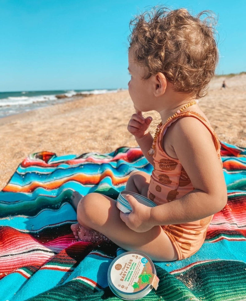 [Australia] - Raw Elements Baby + Kids SPF 30 Organic Sunscreen Lotion Non-Nano Zinc Oxide, Reef-Safe, Cruelty-Free, Gentle and Moisturizing, Zero Waste Tin, 3oz 
