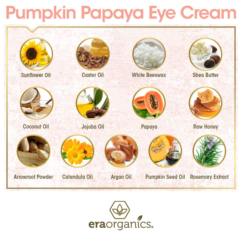 [Australia] - Era Organics Rejuvenating Eye Cream - Extra Nourishing & Moisturizing USDA Organic Anti Aging Eye Treatment To Moisturize Dark Circles, Under Eye Bags, Puffiness & Wrinkles with Jojoba Oil, Argan Oil 