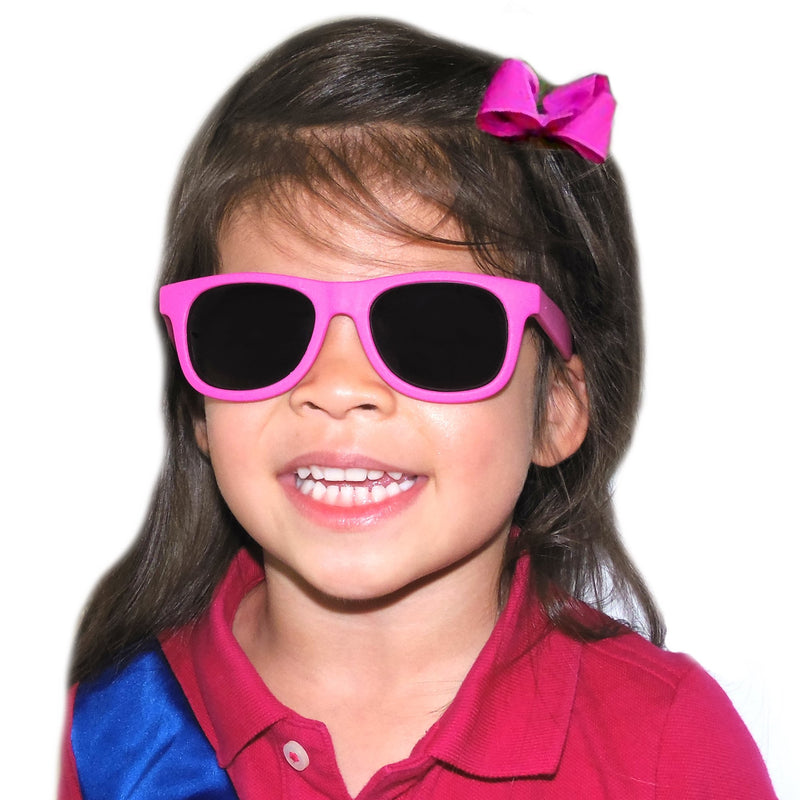 [Australia] - Vintage 2 Pack- Baby, Toddler's First Sunglasses for Ages 1-2 Years Hot Pink and Fuchsia 