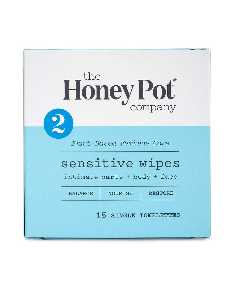 [Australia] - The Honey Pot Company Feminine Wipes -Sensitive, 15 Count Sensitive 
