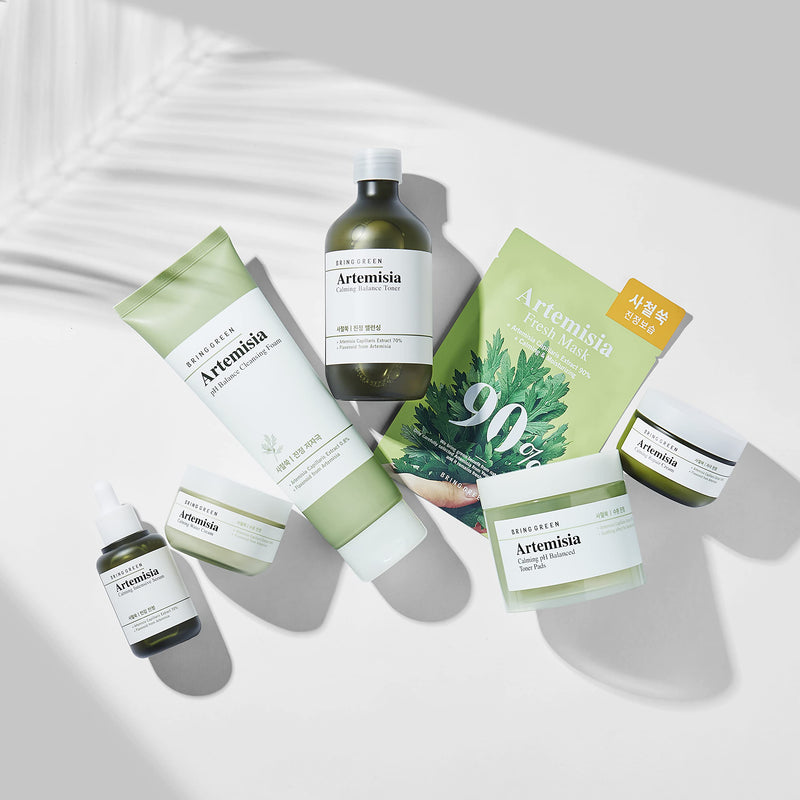 [Australia] - BRING GREEN Artemisia Calming Repair Cream 75ml - Redness Relief Skin Soothing & Moisturizing Facial Cream, Mild Salicylic Acid Natural Ingredients Skin Care, for Senstive & Damaged Skin 