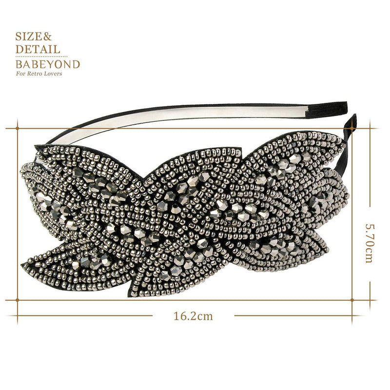 [Australia] - ArtiDeco 1920s Headpiece Vintage 1920s Headband Crystal Headband Flapper Headpiece with Crystal Great Gatsby Costume Accessories Roaring 20's Accessories 