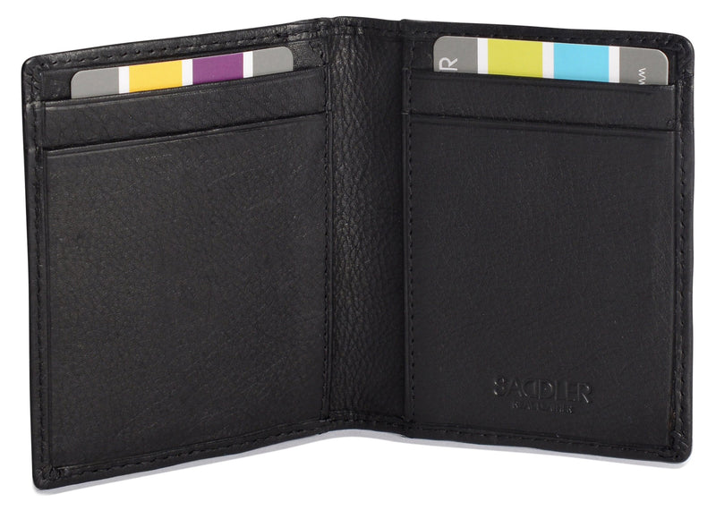 [Australia] - SADDLER Mens Genuine Leather Front Pocket Money Clip Card Holder | Slim Credit Card Case | Gift Boxed 