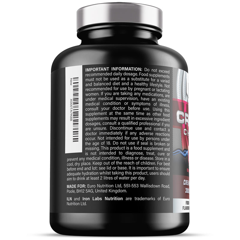[Australia] - Chewable Creatine Tablets (Berry Flavour) - 3000mg Chewable Creatine Monohydrate Tablets - Creatine Chews - 180 Tablets Chewable Tablets (Berry Flavour) 180 Count (Pack of 1) 