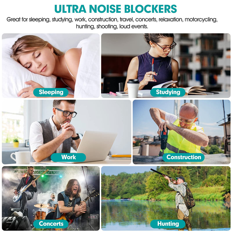 [Australia] - 50 Pairs Earplugs for Noise Cancelling Individual Bagged Foam EarPlugs for Sleeping Work Snoring Sound Blocking Construction Loud Noise Reducing Earplugs 50 Pairs 