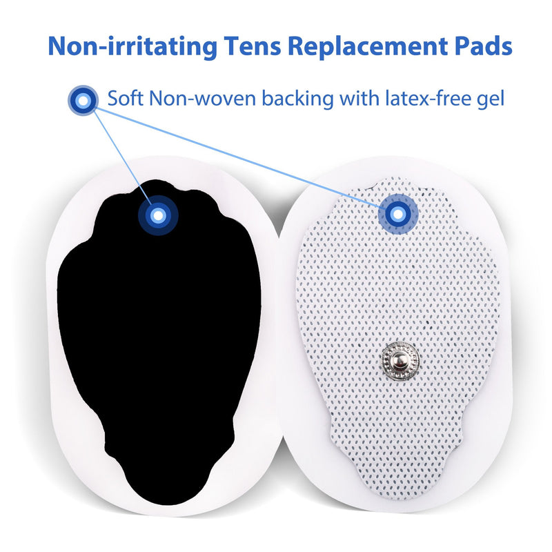 [Australia] - LotFancy TENS Unit Replacement Pads Snap On, 40 Pcs Self-Adhesive Electrode Pads, Reusable Tens Pads for TENS/EMS Massager 