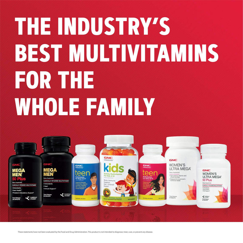 [Australia] - GNC Mega Men Multivitamin for Men, 180 Count, Antioxidants, Heart Health, and Immune Support 1 