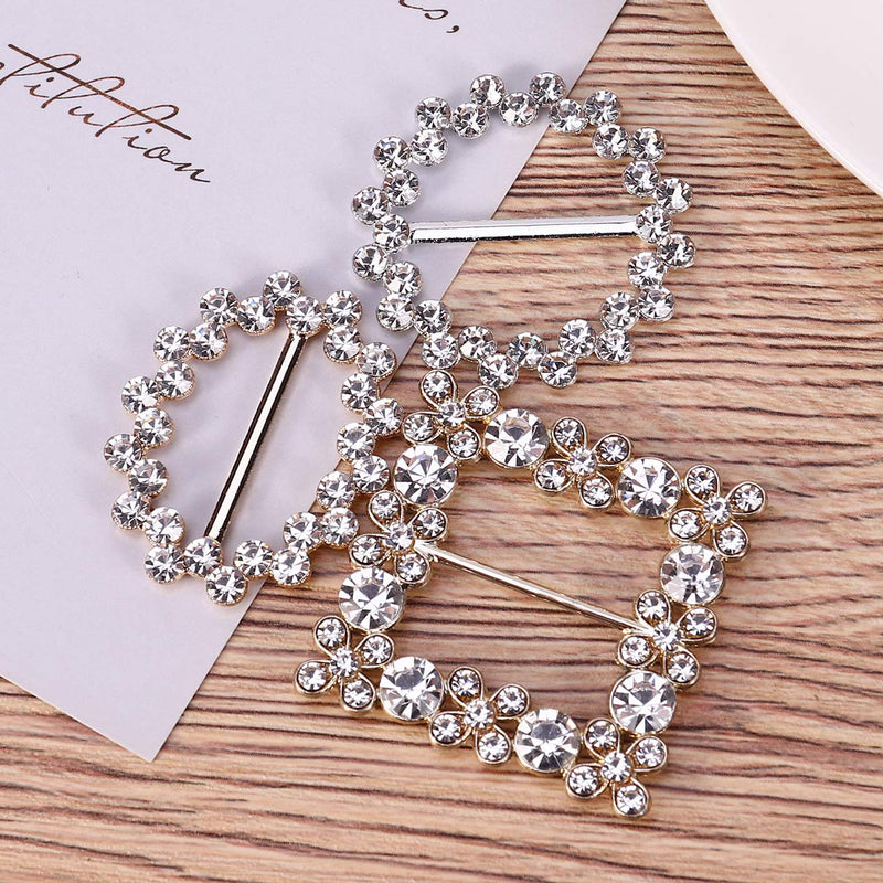 [Australia] - FENICAL Scarf Ring Pearl T Shirt Tie Ring Rhinestone Scarf Clips Buckle for Bridal Bridesmaid Dresses 