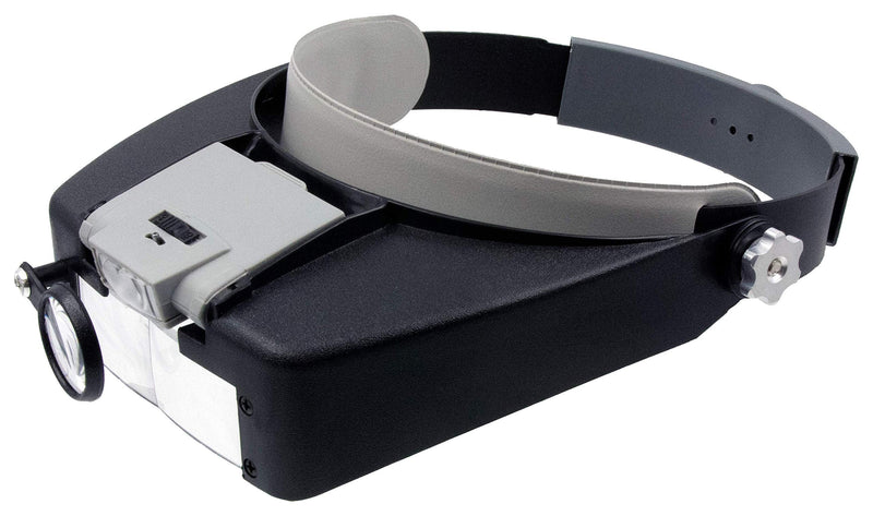 [Australia] - Zega Crafts Headband Magnifier w/ 3 Multi-Depth Magnifying Lenses & Detachabe Worklight 