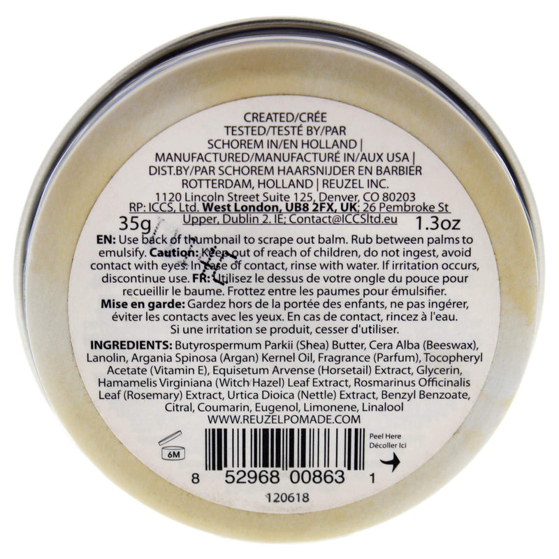 [Australia] - Reuzel Wood and Spice Beard Balm - Shea Butter and Argan Oil - Features a Masculine Scent - Helps to Reduce Itchiness and Beardruff - Formulated to Soften Coarse Hair and Tame Rogue Hairs - 35 g 