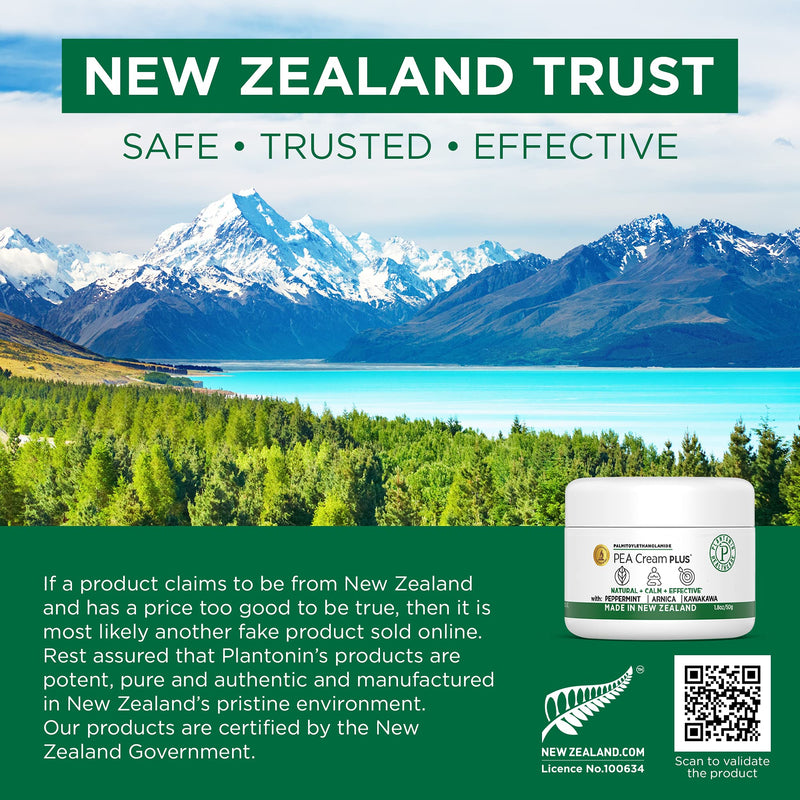 [Australia] - Plantonin New Zealand - Pea Cream Plus, for Joint Pain, Relief Muscle Cream for Mild Discomfort, Easy to Apply Cream for Swelling and Improved Blood Flow, 1.8 oz/50 g 