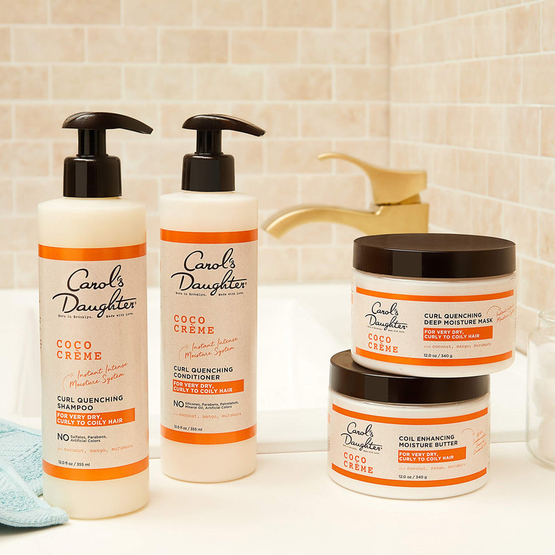 [Australia] - Carol’s Daughter Coco Creme Coil Enhancing Moisture Butter for Very Dry Hair, with Coconut Oil and Mango Butter, Paraben Free and Silicone Free Butter for Curly Hair, 12 oz 