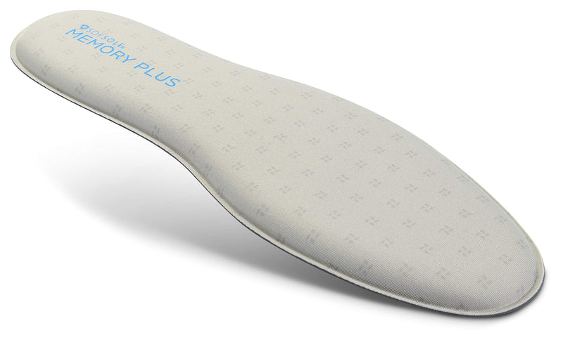 [Australia] - Sof Sole Men's Memory Plus Comfort Full-Length Insole 7-13 Grey 
