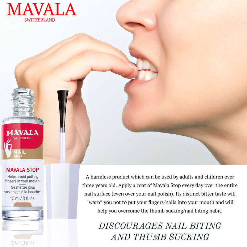 [Australia] - Mavala Stop Deterrent Nail Polish Treatment | Nail Care to Help Stop Putting Fingers In Your Mouth | For Ages 3+ | 0.3 Fl Oz 0.3 Fl Oz (Pack of 1) 