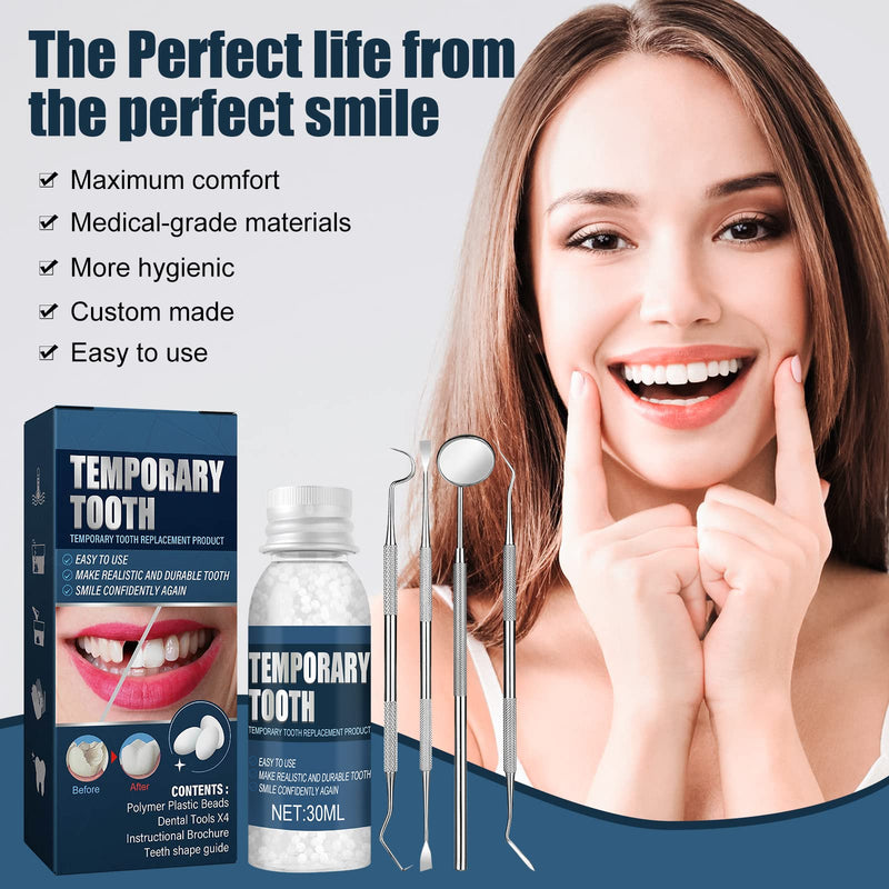[Australia] - Memonotry Tooth-Filling-Repair-Kit Moldable-Fake-Teeth for-Temporary-Teeth Missing-and-Broken-Tooth Restoring-Your-Smile-in-Minutes 